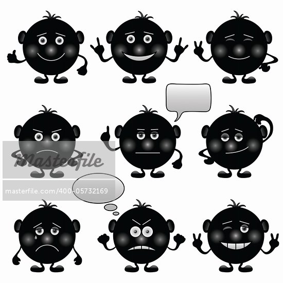 Smiley Face Cartoon Black And White