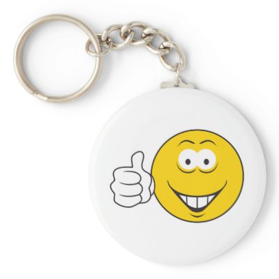 Smiley Face Cartoon Thumbs Up