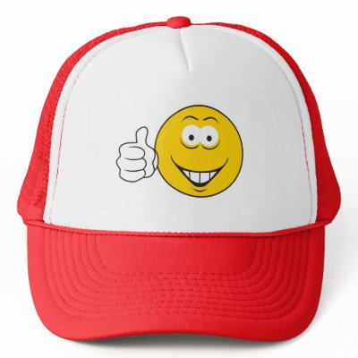 Smiley Face Cartoon Thumbs Up