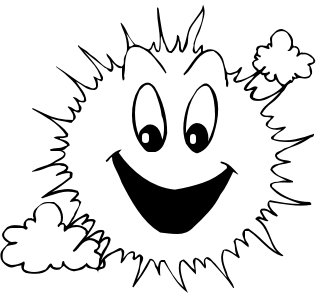 Smiley Face Clip Art Black And White