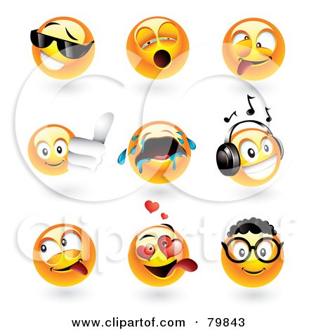 Smiley Face Clip Art Thumbs Up