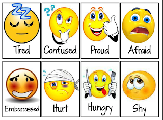 Smiley Face Emotions Chart