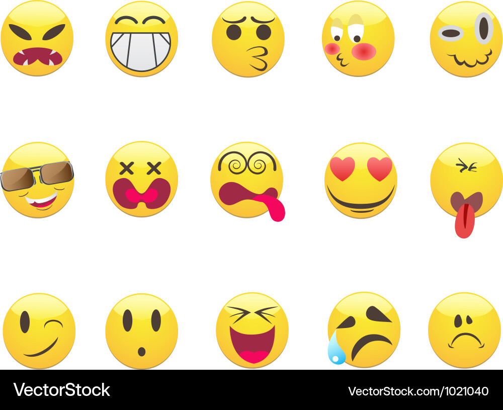 Smiley Face Emotions Chart