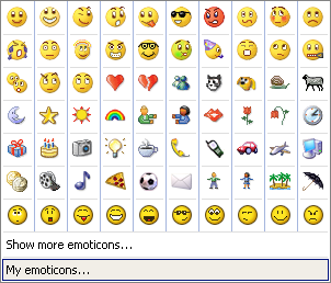 Smileys Emoticons For Msn