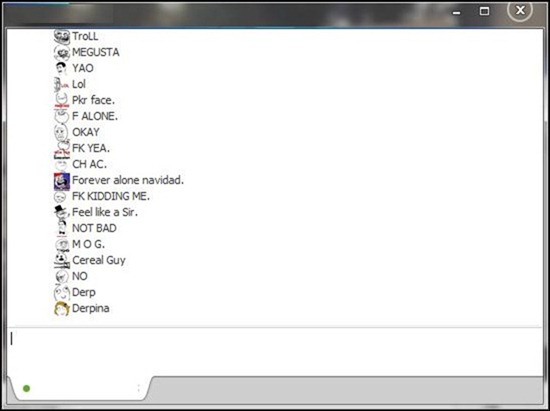Troll Smiley Facebook Chat