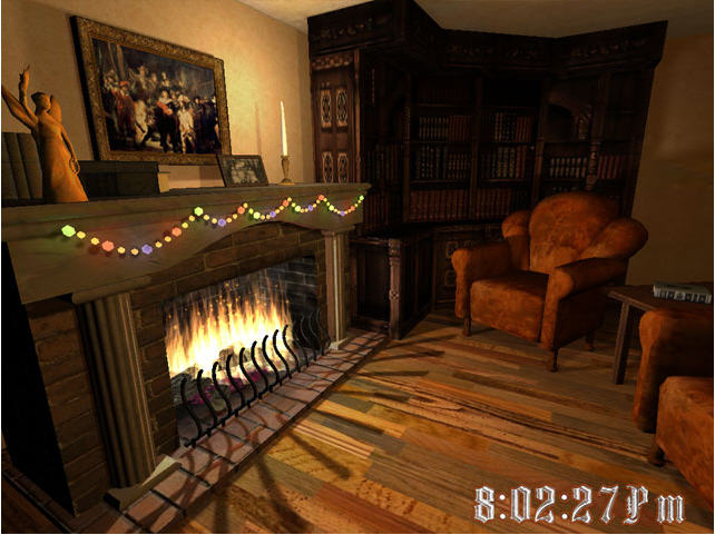 3d Fireplace Screensaver