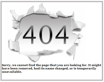 404 Error Message