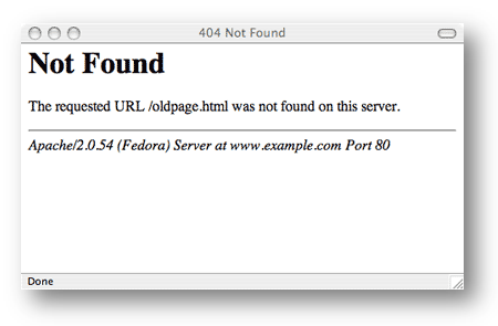 404 Error Message