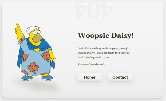 404 Error Page Design