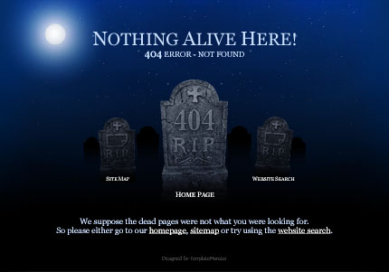 404 Error Page Design Html