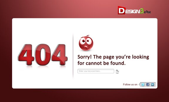 404 Error Page Design Inspiration