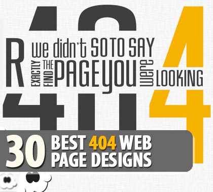 404 Error Page Design Inspiration