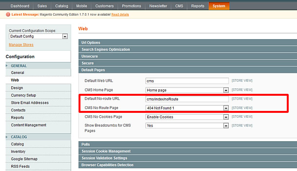 404 Error Page Not Found. Magento