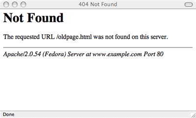 404 Not Found Error