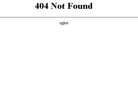 404 Not Found Nginx