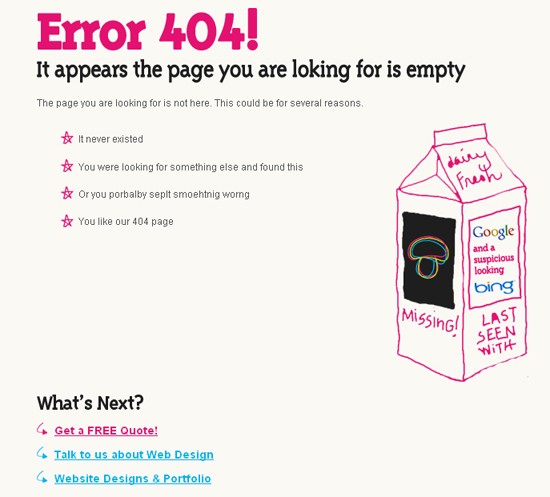 404 Page Template Wordpress