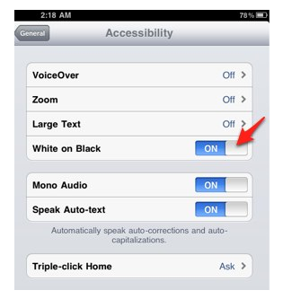 Accessibility Options