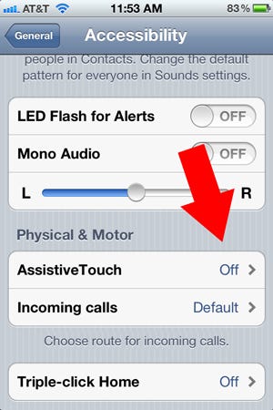 Accessibility Options Iphone