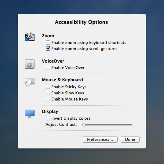 Accessibility Options Mac