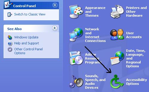 Accessibility Options Xp