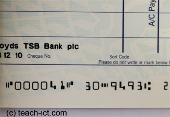 Account Number And Sort Code