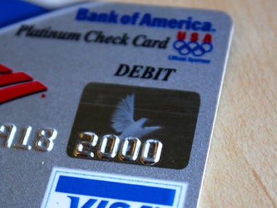 Account Number Bank Of America Debit Card