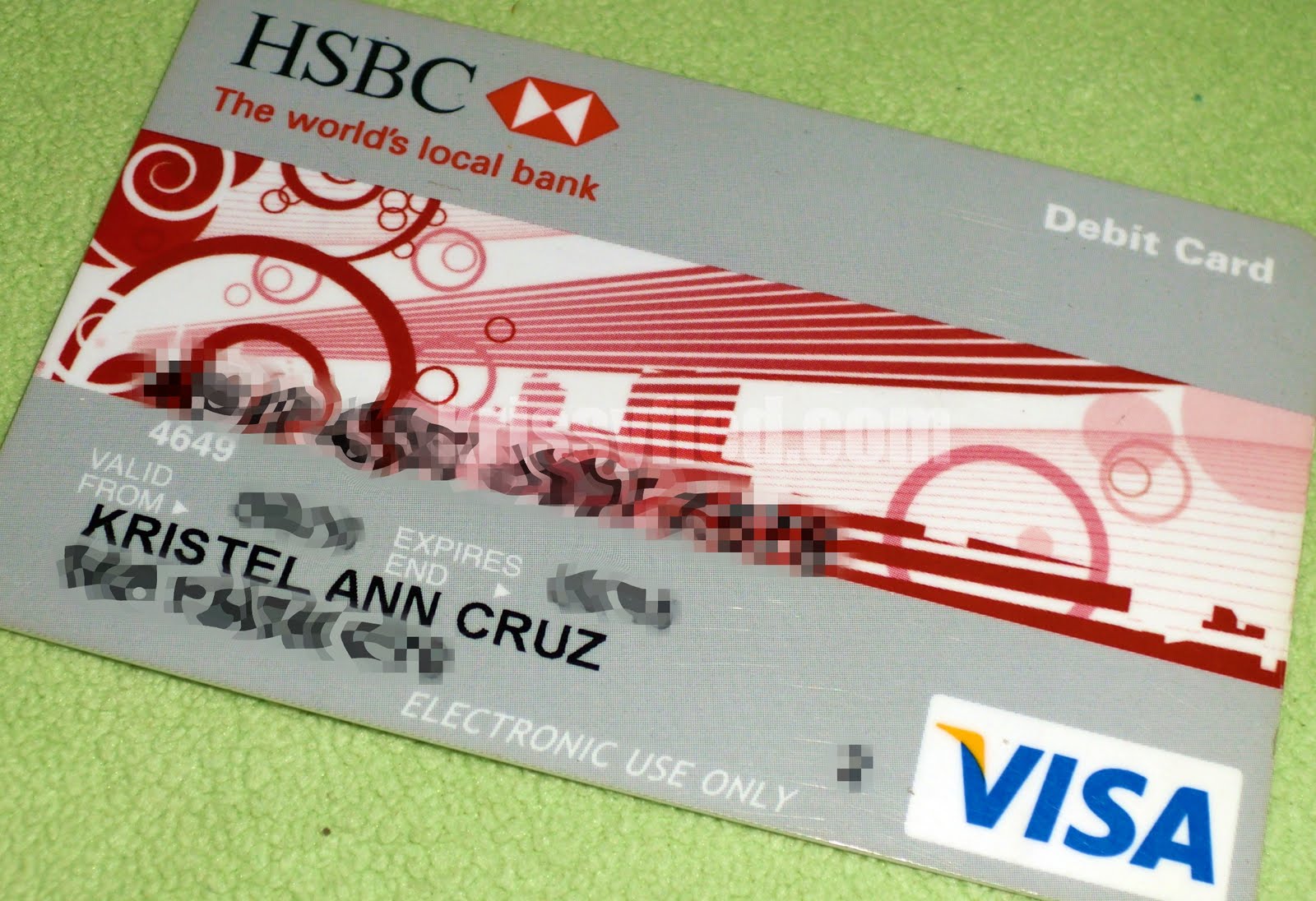 Account Number On Card Hsbc