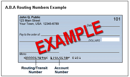 Account Number On Cheque