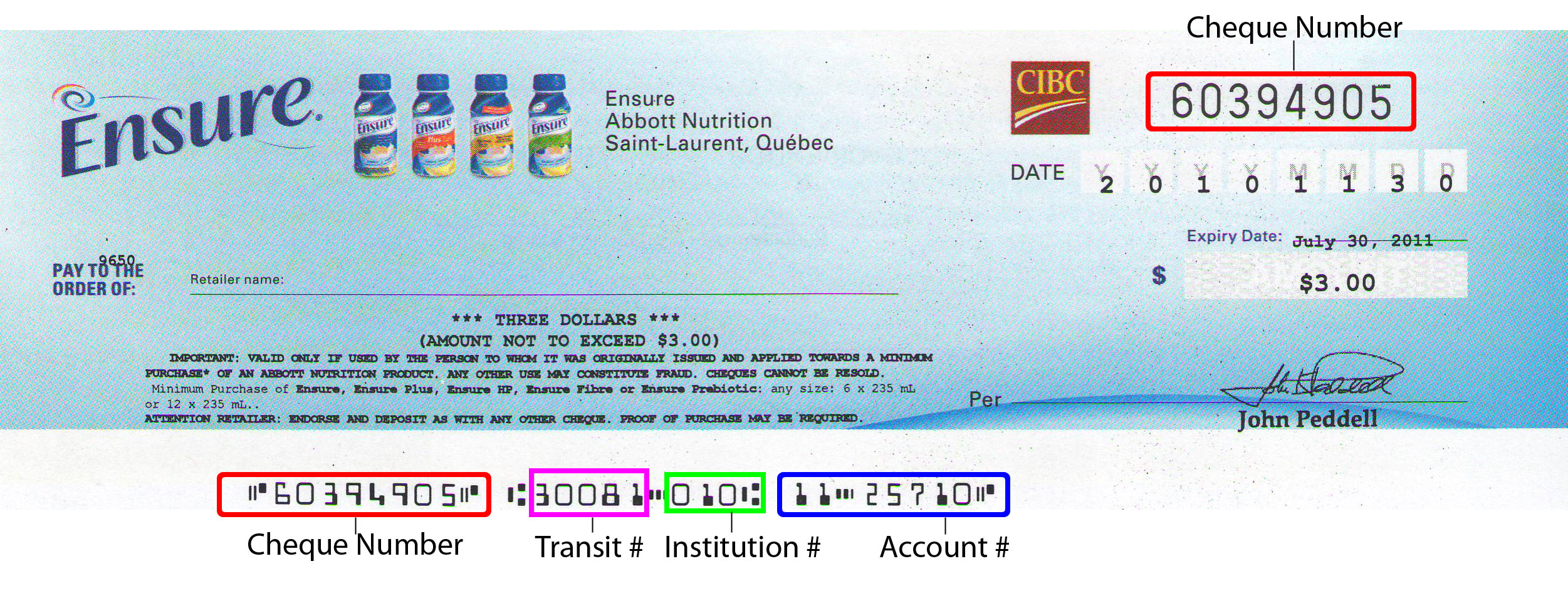 Account Number On Cheque Scotiabank