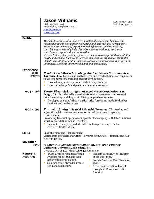 Accountant Cv Format Pdf