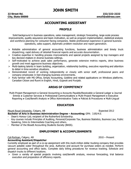 Accountant Cv Format Pdf