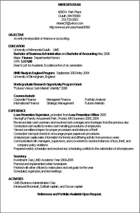 Accountant Cv Samples