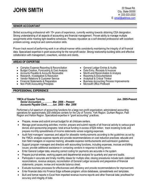 Accountant Cv Samples