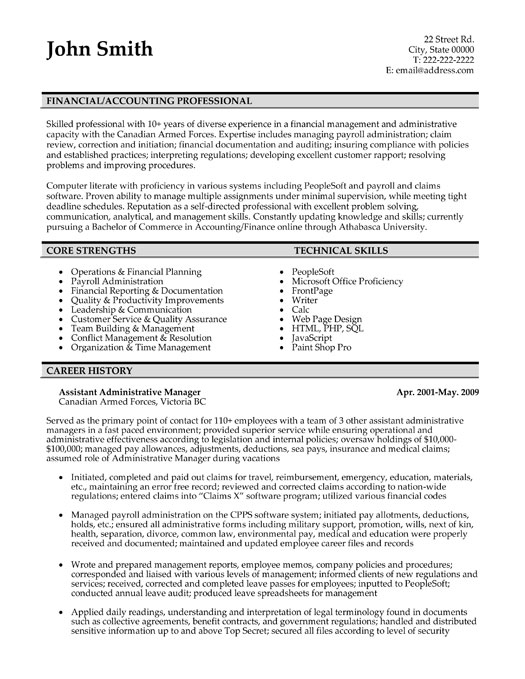 Accountant Cv Template