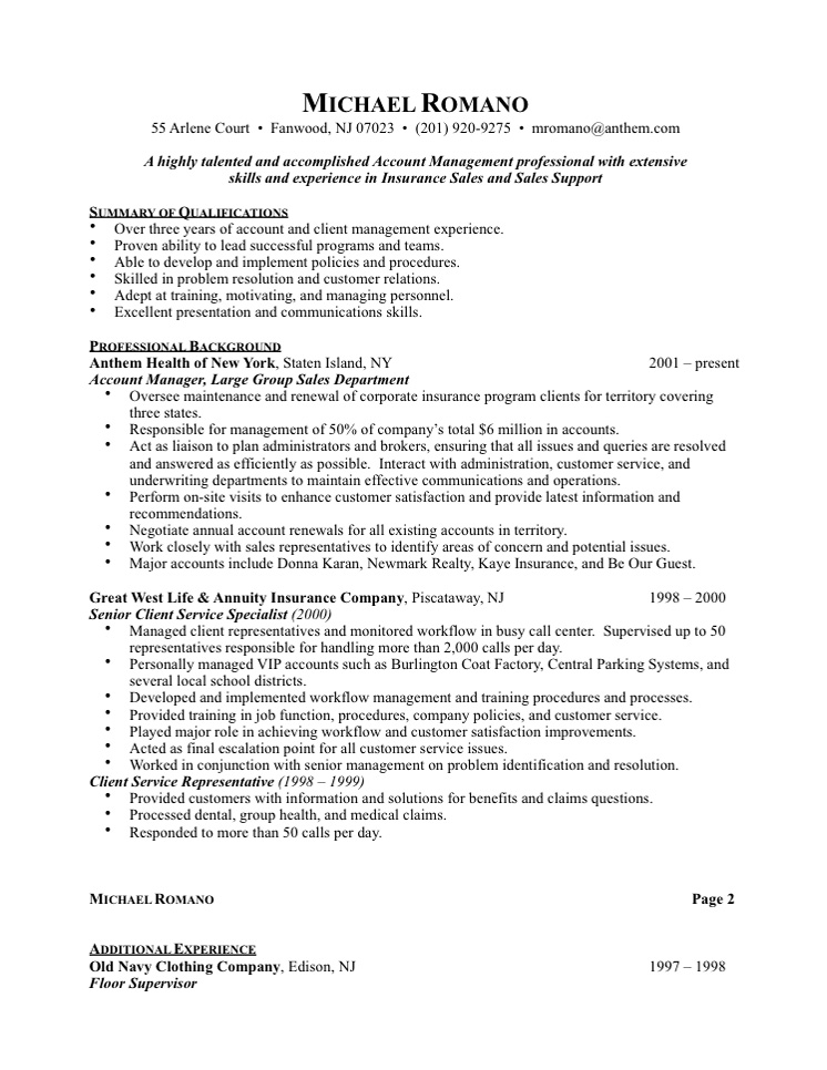 Accountant Resume Example