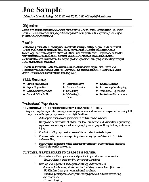 Accountant Resume Functional