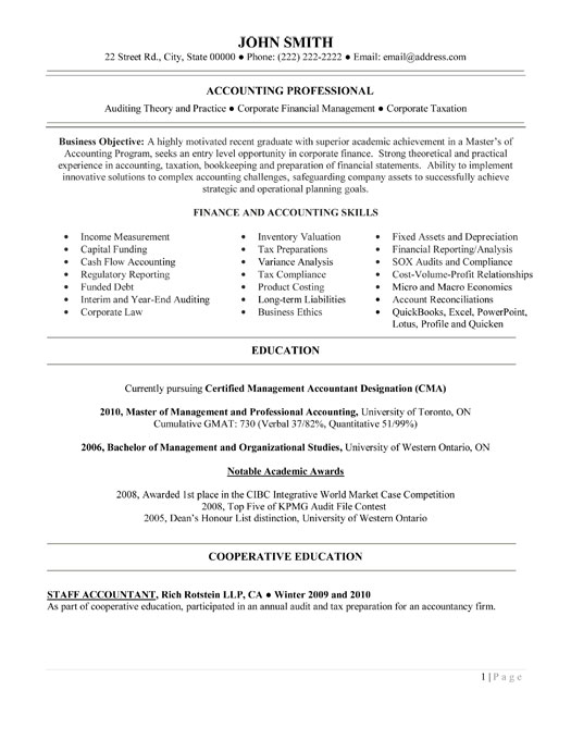 Accountant Resume Pdf