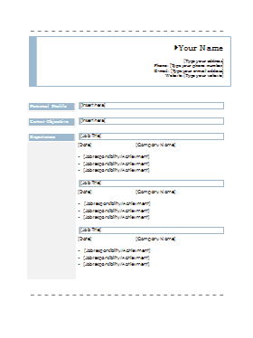 Accountant Resume Template Download