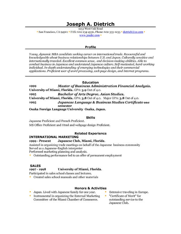 Accountant Resume Template Word