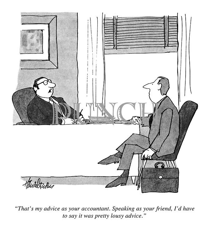 Accountants At Work Cartoon