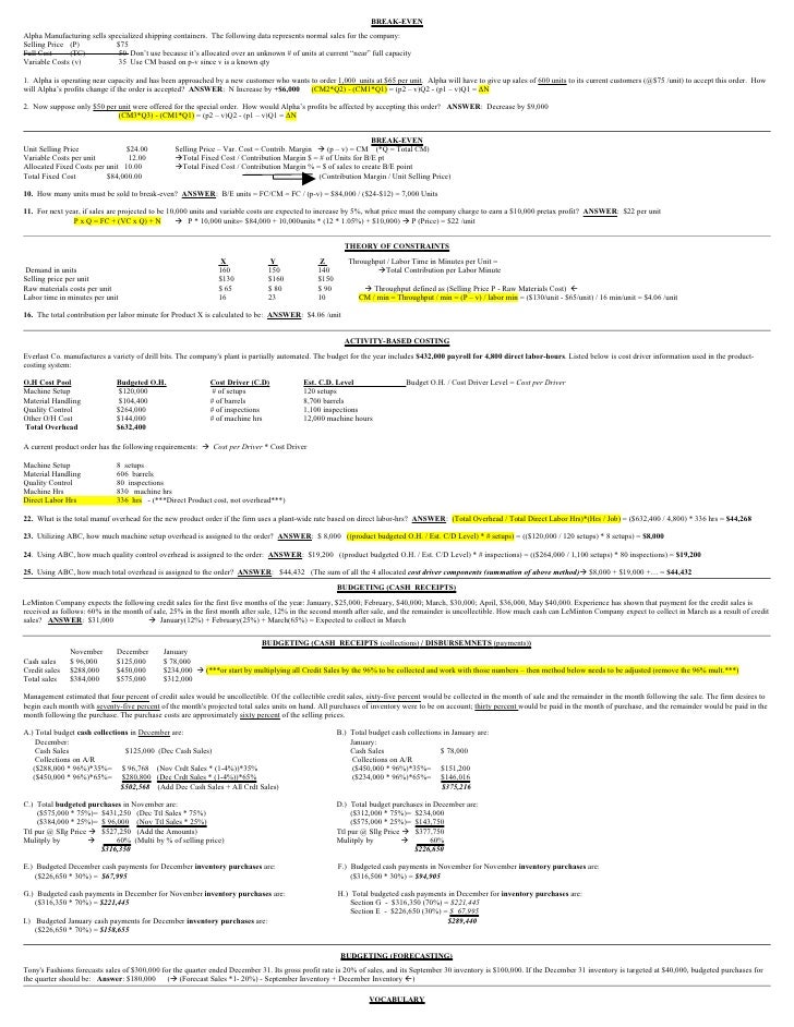 Accounting Equation Cheat Sheet