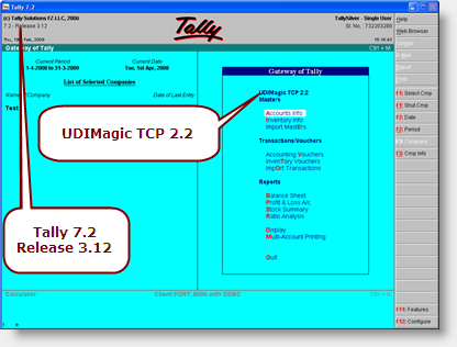 Accounting Software Tally 7.2