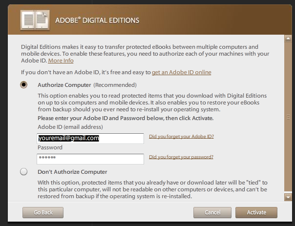 Adobe Digital Editions Apple Mac