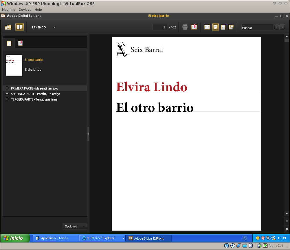 Adobe Digital Editions Screenshot