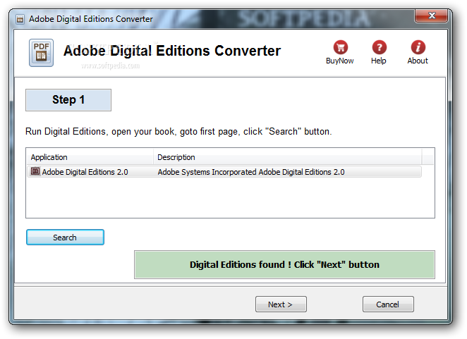 Adobe Digital Editions Screenshot