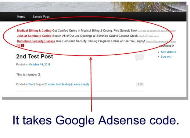 Adsense Html Code Example