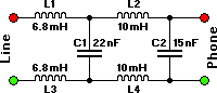 Adsl Filter Diagram