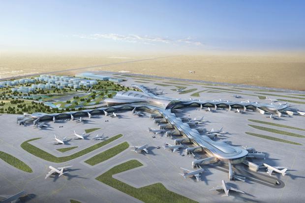 Aerial View Of Dubai Airport