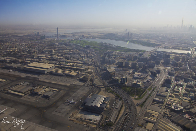 Aerial View Of Dubai Airport