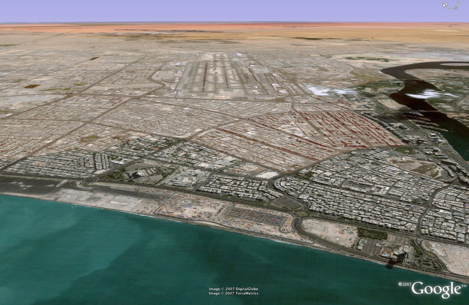 Aerial View Of Dubai Airport